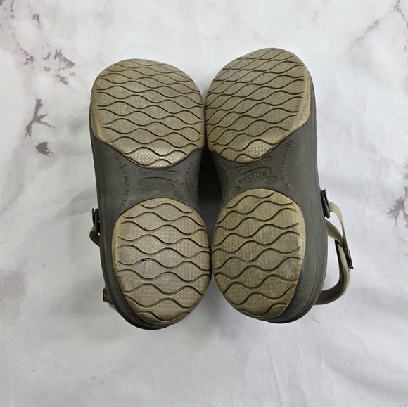 Crocs Sandal Womens 11 Mens Size 9 Brown All Terrain Shoe Sport Adjustable - Picture 7 of 11